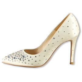 [KUHEE] 8, 9, 10cm Angela Pumps(6010)-Women's Wedding Party High Heel Satin Shoes Handmade Shoes-Made in Korea